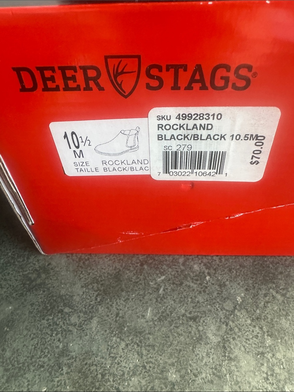 Deer Stags Rockland Boots - Men - Black/Black 10 1/2 - Picture 2 of 7